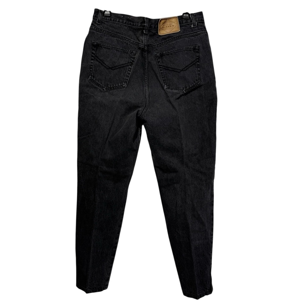 Vintage Gitano black high rise zipper at ankle  women's jeans size 16